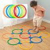 Ny Utendørs Barn Morsom Fysisk Trening Sport Leker Gitter Jump Ring Set Game 10 Hoops 10 Connectors for Park Play Gutter Jenter