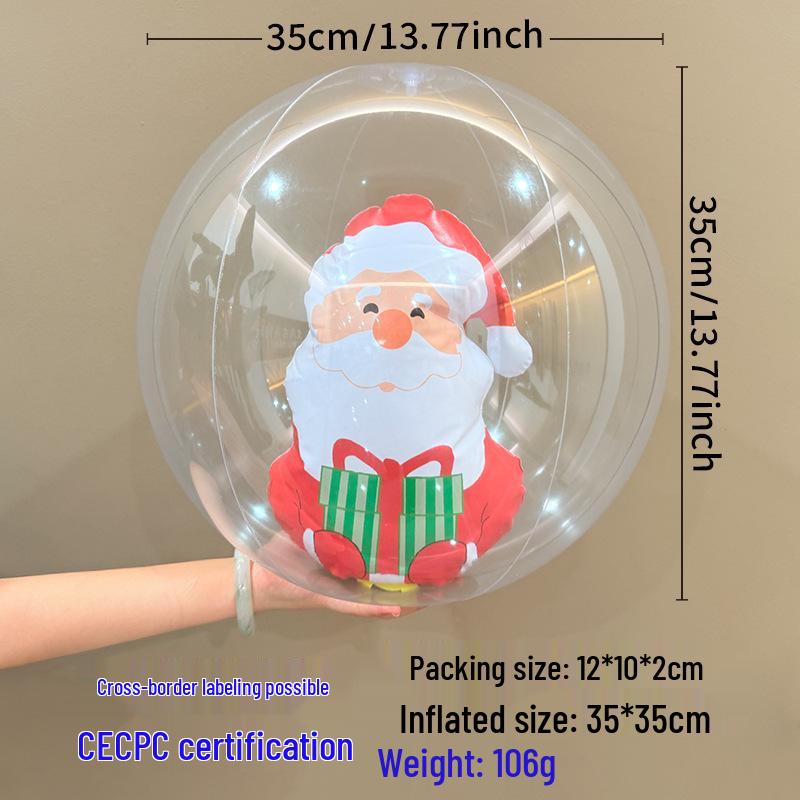Cross-Border Christmas Courtyard Decoration: PVC Lantern & Inflatable Christmas Ball Set