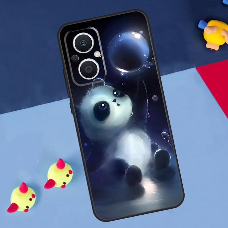Panda Cute For OPPO Reno 14 13 12 11 10 Pro 11F 12F 13F 14F 7 8 Lite 8T OPPO Find X9 X5 X6 X8 Pro Case