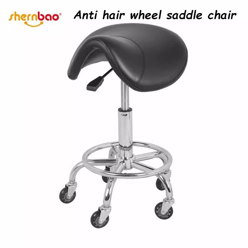Pet Grooming Chair 360° Rotating Ergonomic Chair Adjustable Height Pet Groomer's Professionals Roller Skating Chairs