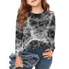 Girls Long Sleeve T Shirts Kids Fall Tops Crewneck Halloween Printed Basic Tees 3-9Y