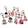 Kpop Demon Hunter Girl Group Keychain: Lumi, Zoe, Mira & Qin Yu Cute Acrylic Schoolbag Pendant