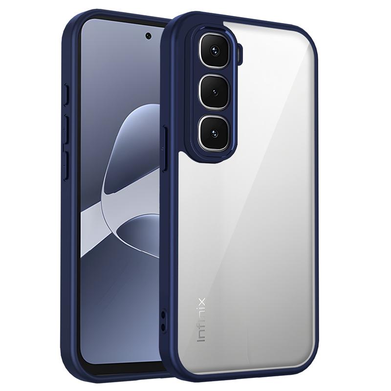 Průhledný silikonový kryt pro Infinix Hot 60 Pro Plus 60i Hot60 Hot60i PC zadní část TPU nárazník Nárazuvzdorné průhledné pouzdro na telefon kryt