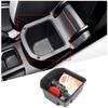 For VW Volkswagen T-Roc T Roc 2018- Armrest Storage Multi-grid Pallet Container Phone Case Box Cover Accessories