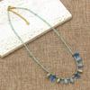 High-end Bohemian Style Necklace Crystal Bead Collarbone Chain Charm Fashion Clavicle Chain  Gift