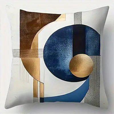 Home Decor Modern Geometric Abstract Pattern Pillow Covers Pattern Cushion Cover Suitable for Sofa Bedroom Car Pillow Cover