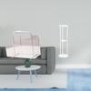 Acrylic Magazine Shelf And Book Rack Organizer with Clear Side Table for Small Reception Office
