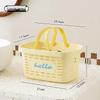Shower Caddy Tote for Student Toiletries and Dorm Bath Storage