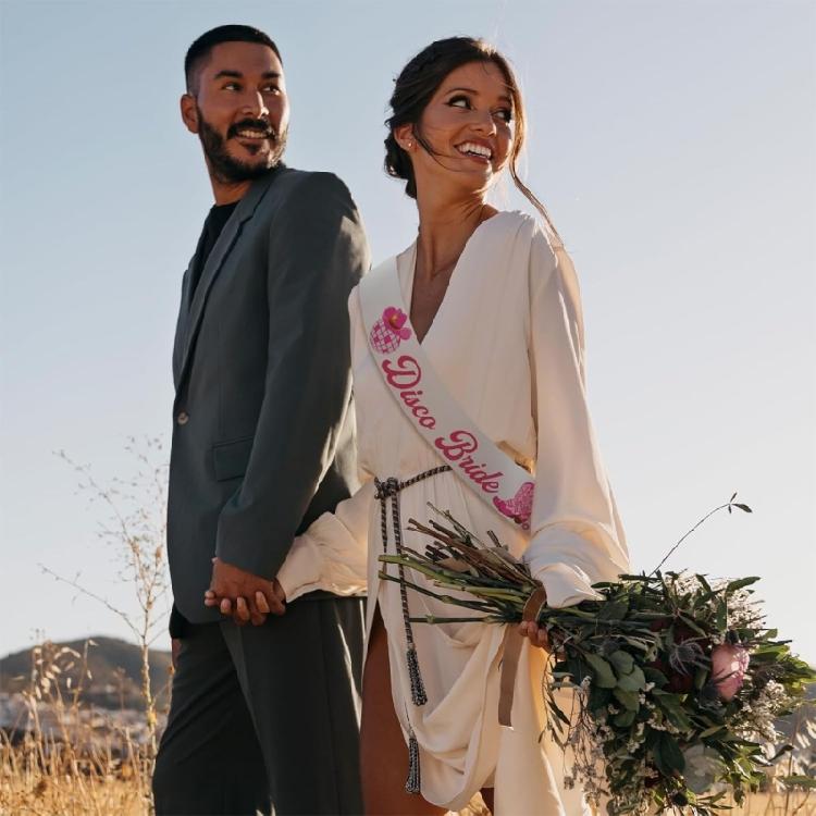 Bridal Disco Sash Stylish Graceful Sash Wedding Photo Accessory Bride To Be White Sash Wedding Photo Props