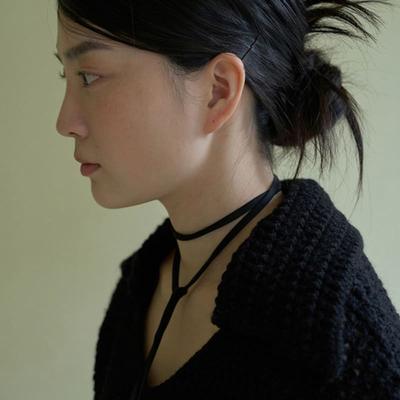 Geegee String Chocker Scarf (black)
