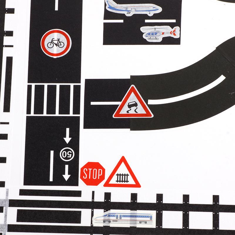 1 PCS Railway Train Curve Tape, 5m Long Washi Material, Handmade Road Sticker, Scrapbook Label Masking Tape