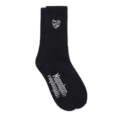MAGOODGAN Athletische 9402 Schwarz Sport Socken mit Herzstickerei