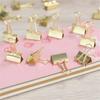 30 Stück goldfarbene Metall-Büroklammern, Büroklammern, Mini-Klammern für Büro, Zuhause, Schule, Geschäft
