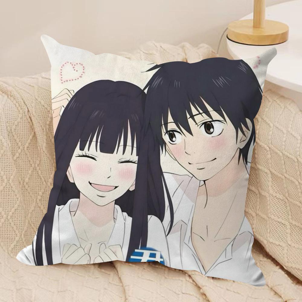 KKimi Ni TTodoke Anime Kissenbezug Weicher Plüschstoff Beidseitig Bedruckter Sofakissenbezug für Alle Jahreszeiten Wohndeko Geschenk