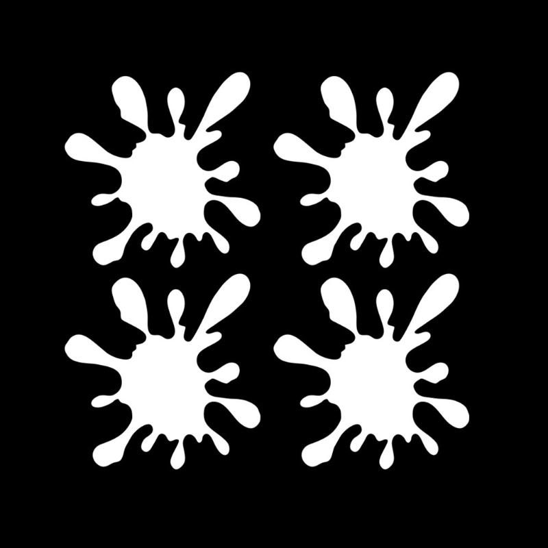 Kreatywne naklejki na karoserię pojazdu Duże naklejki w kształcie kropli wody dla Ca