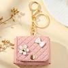 Mini PU Earphone Bag Keychain Durable Water-resistant Portable Pouch for Lipstick  Daily Use Bag Pendant