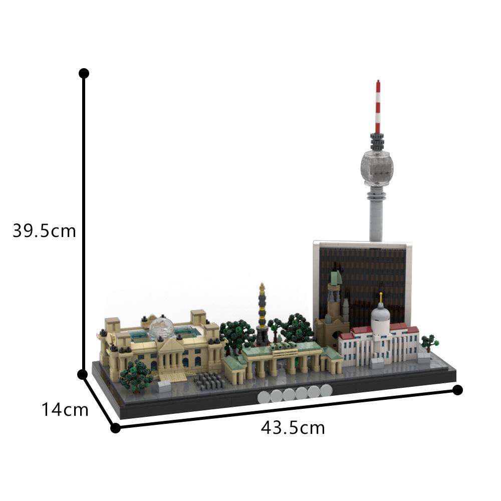 

Gobricks MY OWN CREATION Famous Berlin Skyline Blocks Miniature List of tallest buildings in Berlin Building Blocks Playthings Present Skyscrapers