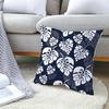 Peach Skin Pillowcase Blue and White Porcelain Geometric Print Abstract Sofa Cushion Cover Office Waist Pillow Cover