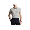 Polo Ralph Lauren Solid Fit Short Sleeve Polo Shirt Men Tops Gray 710941439004