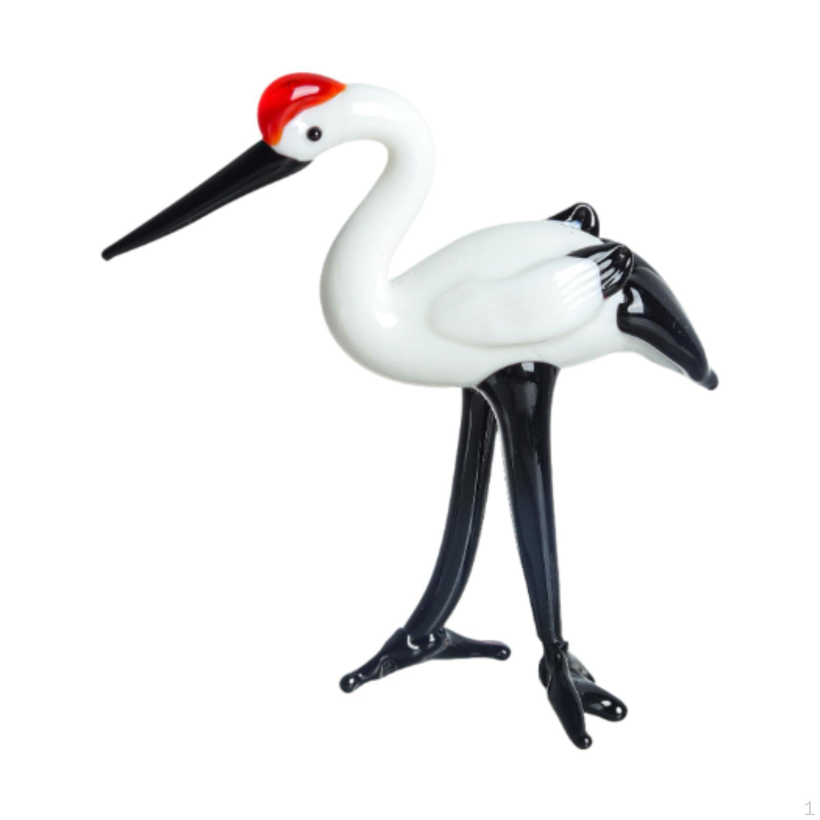 

Керамическая статуэтка журавля, модель птицы, креативная фигурка аиста для сада Head down