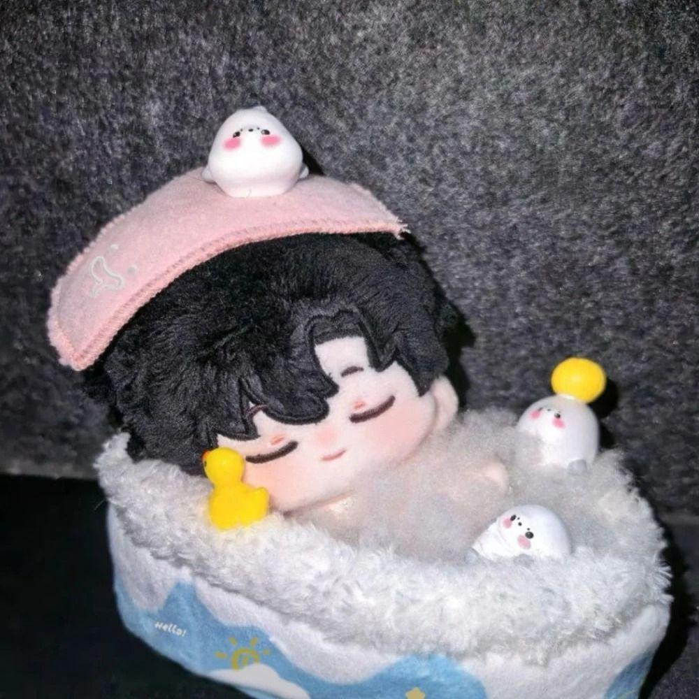 Desktop Decoration Doll Sleeping Bag Scene Decor 10cm Doll Bathtub Cotton Doll Bathtub  Photo Props