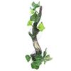Terrarium Plant Decoration for Amphibian Lizard Snake Climbing with Suction Cup High Temperature Resistance Resin Green Plants