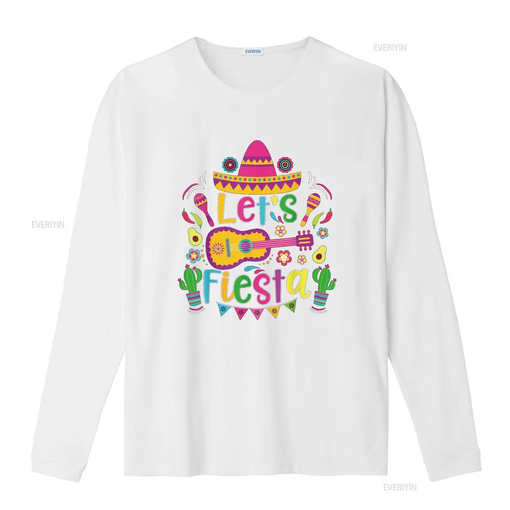Let s Fiesta Cinco De Mayo Mexican Guitar Cactus T Shirt vintage Washed fashion Casual Soft designer clothes Stylish Breathable
