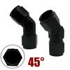 4AN 6AN 8AN 10AN 12AN Female Thread To Hose End Pipe Adapter for Braided Line 45 90 Degree Swivel Elbow Oil Cooler Hose Fittings