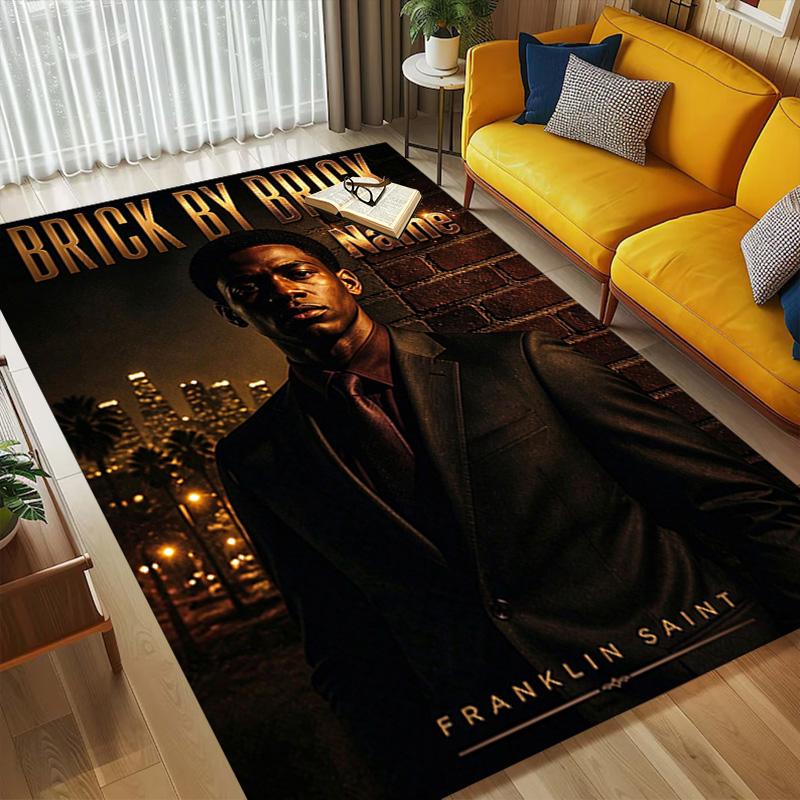 Custom Name Franklin Saint Carpet Rug for Bedroom Living Room Home Sofa Decoration,Playroom Sofa Office Home Decor Game Large Decor Floor Mat