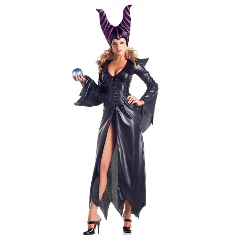 Sleeping Spell Cosplay Demon Witch Dress Halloween Game Uniform, Costume