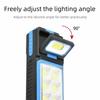 USB Rechargeable Solar-Powered Lamp Magnetic Base Emergency Light Torch Work Light  Magnetic Base