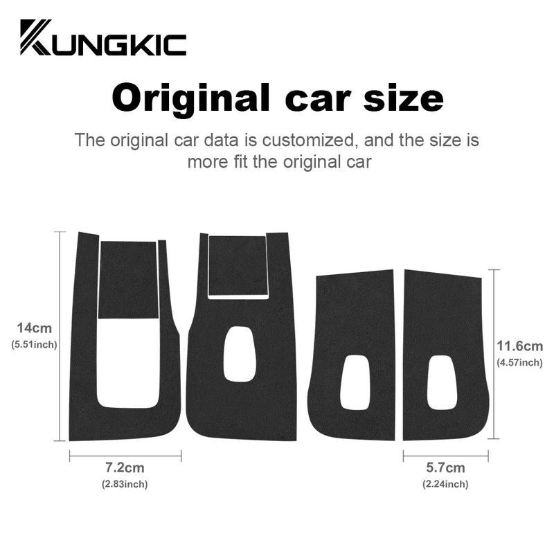 Italian Top Suede for Tesla Model 3 Highland 2024-Up Window Lifter Switch Control Panel Trim Sticker Car Interior Accessories