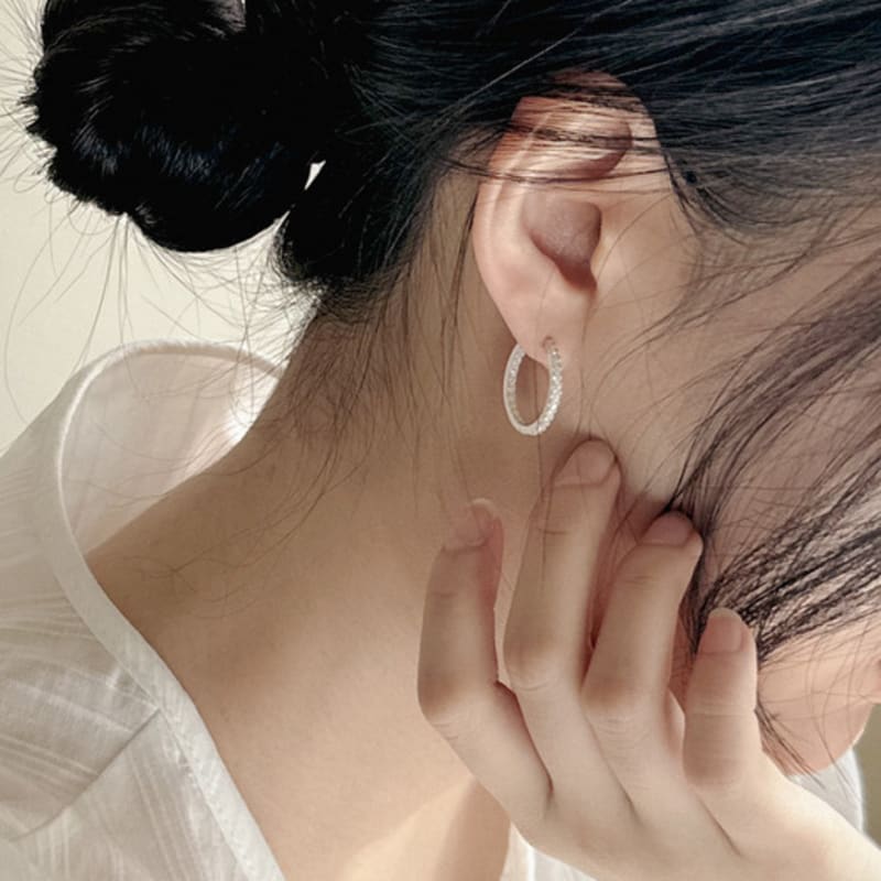 ACOOPU [925 silver]Aoteroa Classic Tennis Earrings