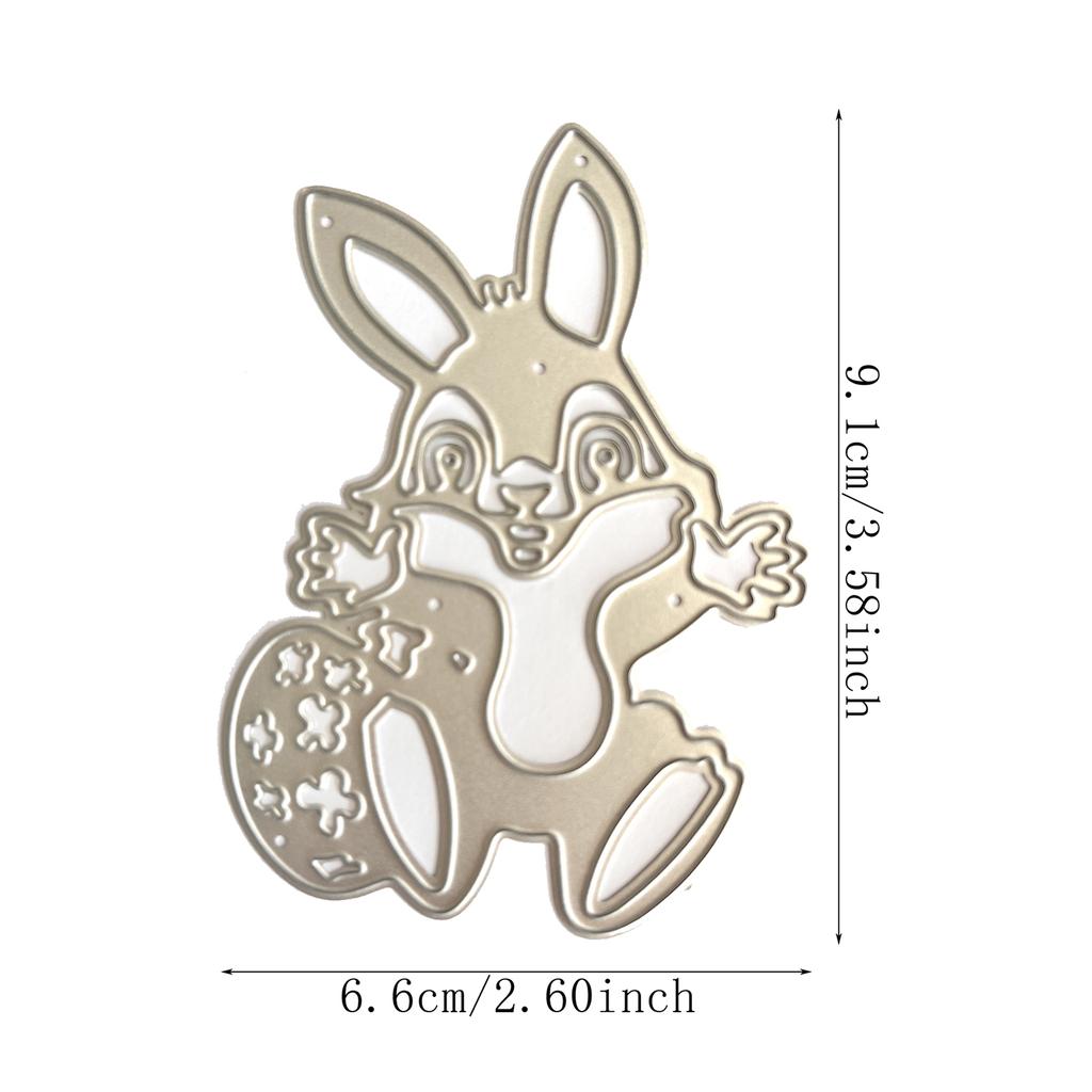 Rabbit Metal Cutting Dies Stencils for DIY Scrapbooking Decorative Embossing Paper Cards Template Decor Die Cuts