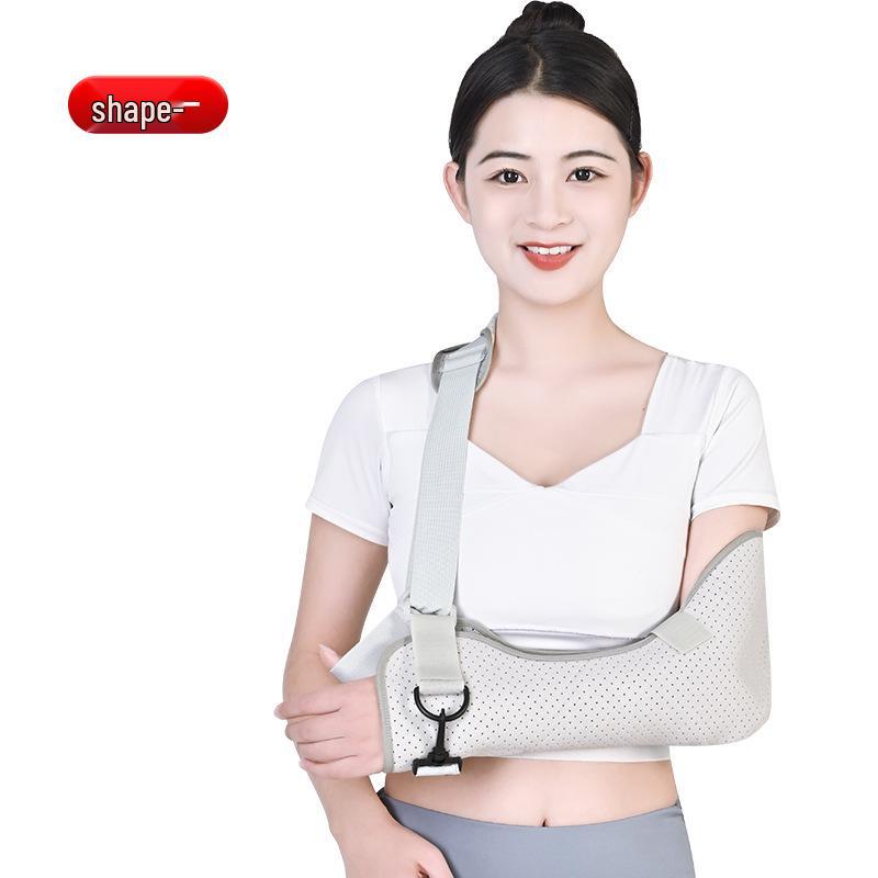 Breathable Forearm Sling: Elbow, Shoulder, Wrist Support with Fixation Strap for Adults