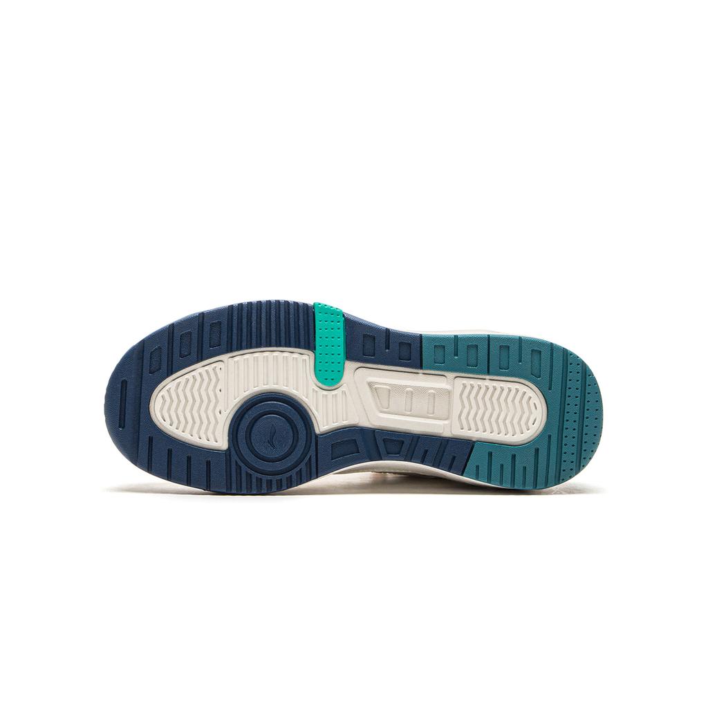 Li Ning Kinder Buchstabenmuster Bestickt Rutschfest Langlebig Rebound-Unterstützung Low-Top Kinder Skateschuhe Kinder Skateschuhe Off-White YKCU124-17