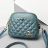Round Small Bag Women's Fashionable Diamond-shaped Shoulder Bag Summer New Solid Color Women's Crossbody Bag Portable Wallet
