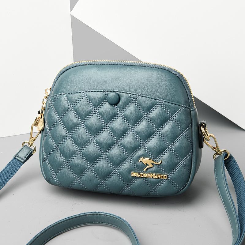 Round Small Bag Women's Fashionable Diamond-shaped Shoulder Bag Summer New Solid Color Women's Crossbody Bag Portable Wallet