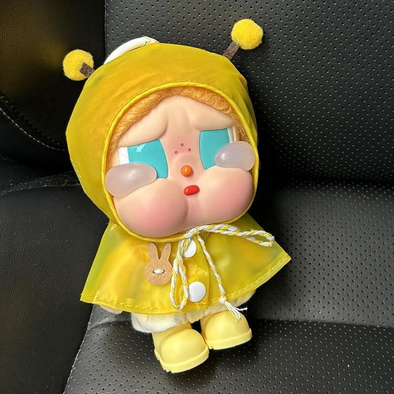 15cm Crybaby Doll Outfit Yellow Raincoat Set With Matching Shoes Coastal Vacation Play