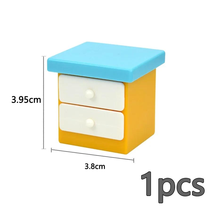 Grote Maat Deeltjes Meubels Bouwsteen Accessoires Figuren Bureau Deur Stoel Bed Bank Badkamer Keuken Grote Steen Duplo Speelgoed