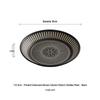 Nordic Embossed Roman Column Ceramic Shallow Plate