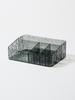 Black Clear 11-Compartment Cosmetic Organizer