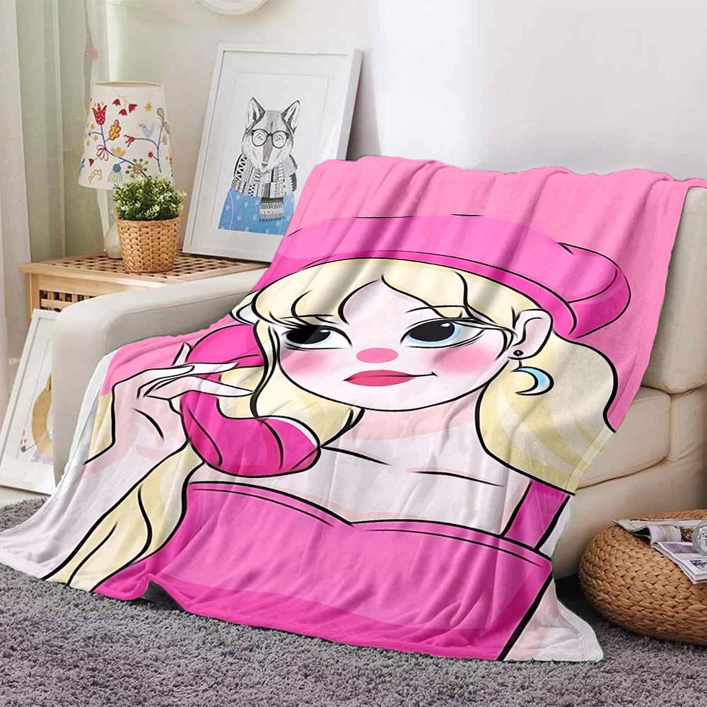1pc pink phone Flannel Blanket Soft Warm Throw for Home, Office, Travel, All Season Cozy Bedding Gift, Office