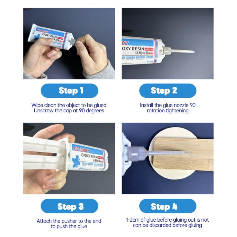 50ML Strong Adhesive Repair Sealant Epoxy Resin AB Glue  For Wood Metal Ceramic Plastic
