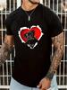 Men's & Women's Black Puppy Dog Lover T-Shirt - Casual Short Sleeve Round Neck Tee with Cute Dog, Comfortable Gift for Pet Owners Suitable for Outdoor