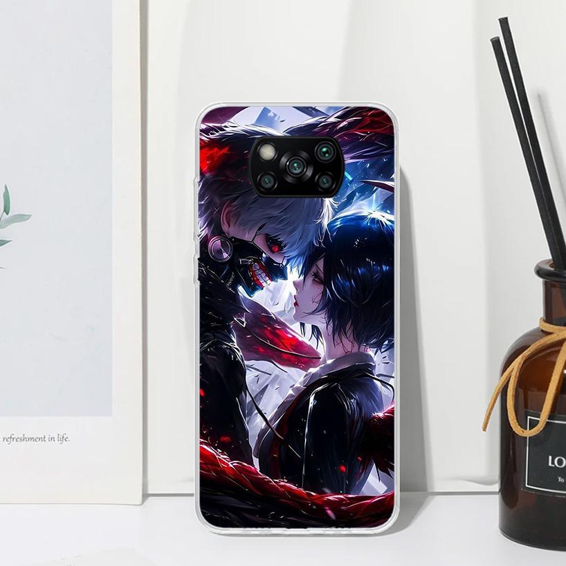 G-Ghoul Tokyo Touka Kirishima Phone Case For Xiaomi Poco X7 X6 X5 M7 M8 Pro F7 Ultra Redmi 15C 15 13C 13 12C 12 10 10C 10A Art F