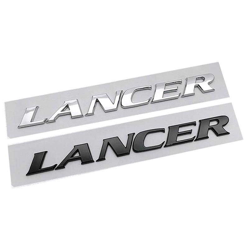 LANCER letter rear box labeling car stickers for Mitsubishi LANCER EX refit trunk tail mark car decorative emblem accessories