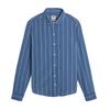 Womens/Ladies Striped Collared Regular Long-Sleeved Shirt