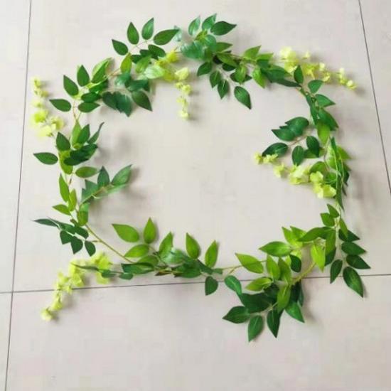 Artificial Wisteria Vine Flower Strips for Wedding and Home Decor
