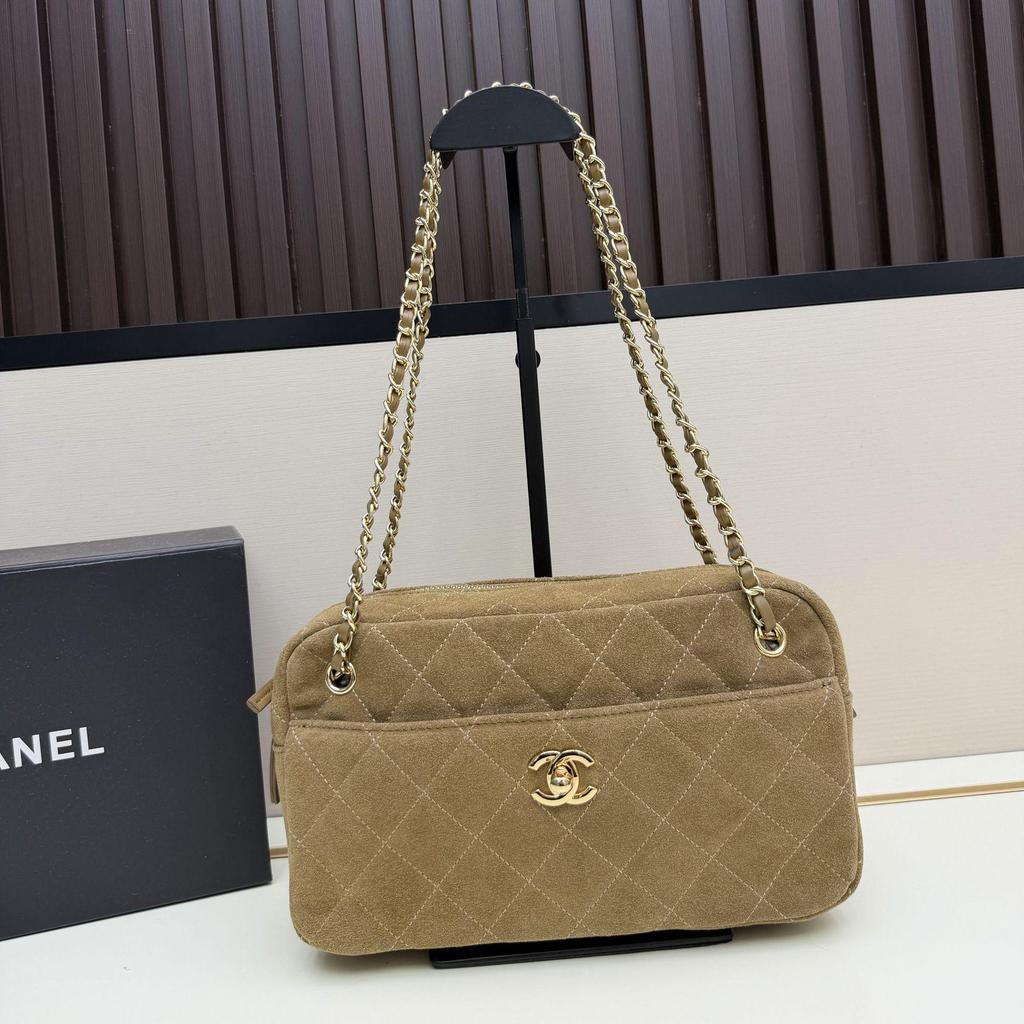 2026 Hochwertige gesteppte Ketten-Umhängetasche - Kleine Damen-Kamera-Schultertasche im Duft-Stil